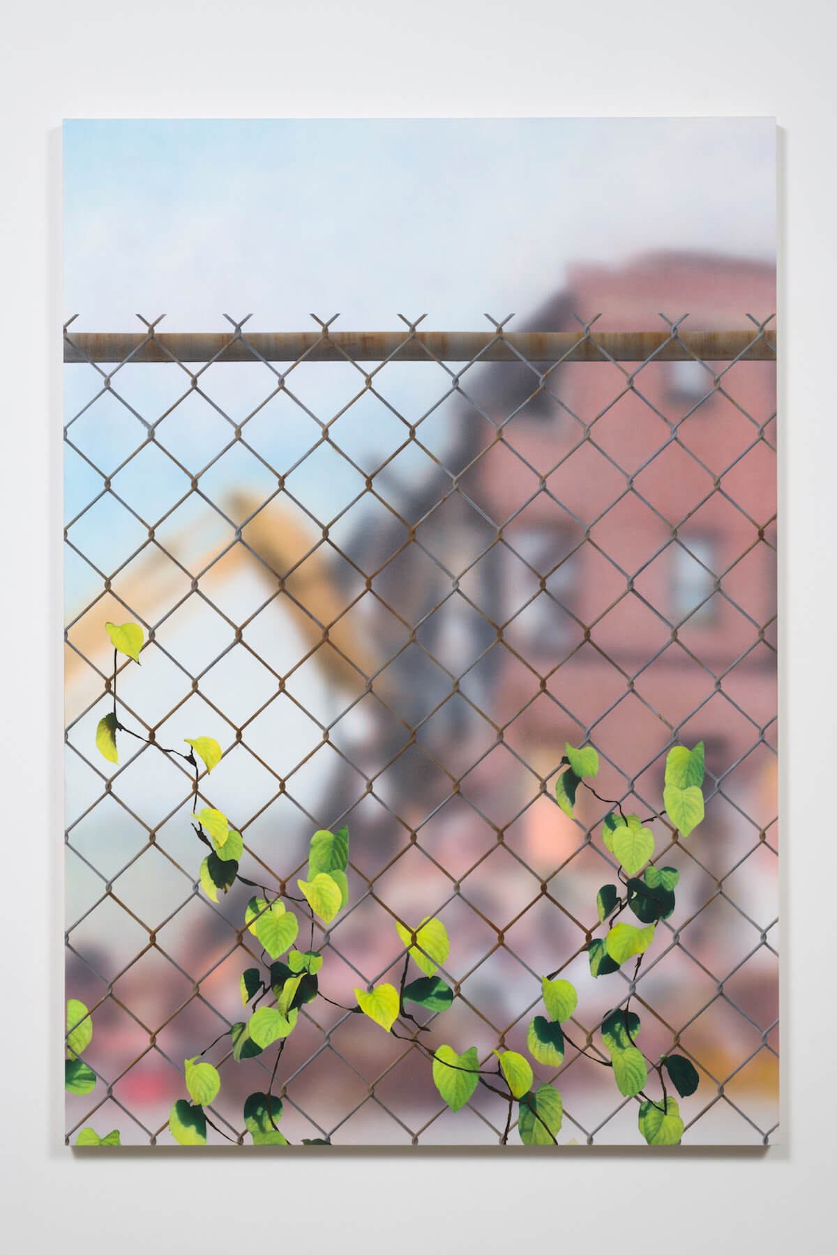 Gomez, Building in Deconstruction with Chain Link, 2017 (SG 17.027) A