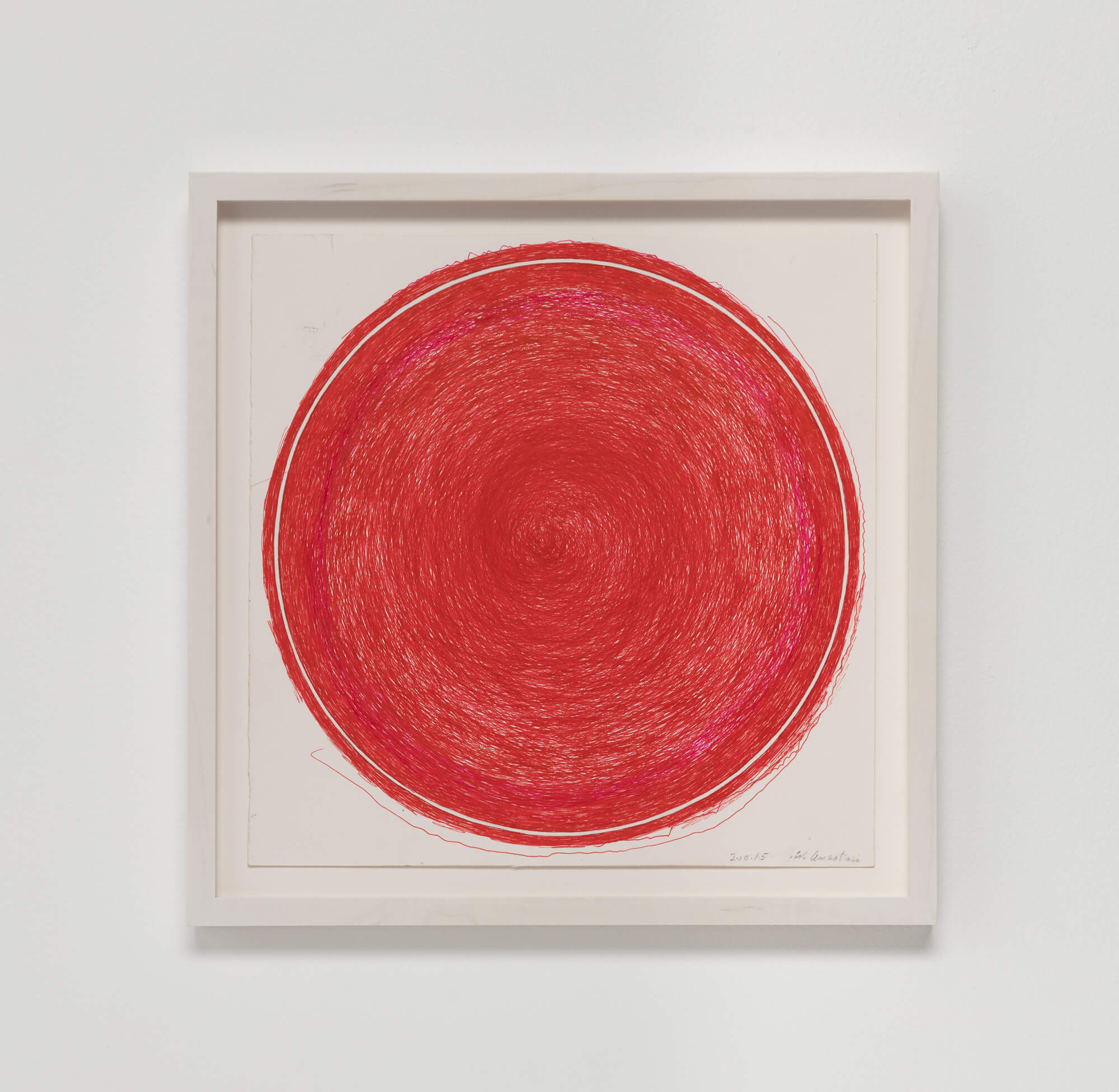 Anastasi, Untitled (Red Circle), 2015 (WA 15.001) A