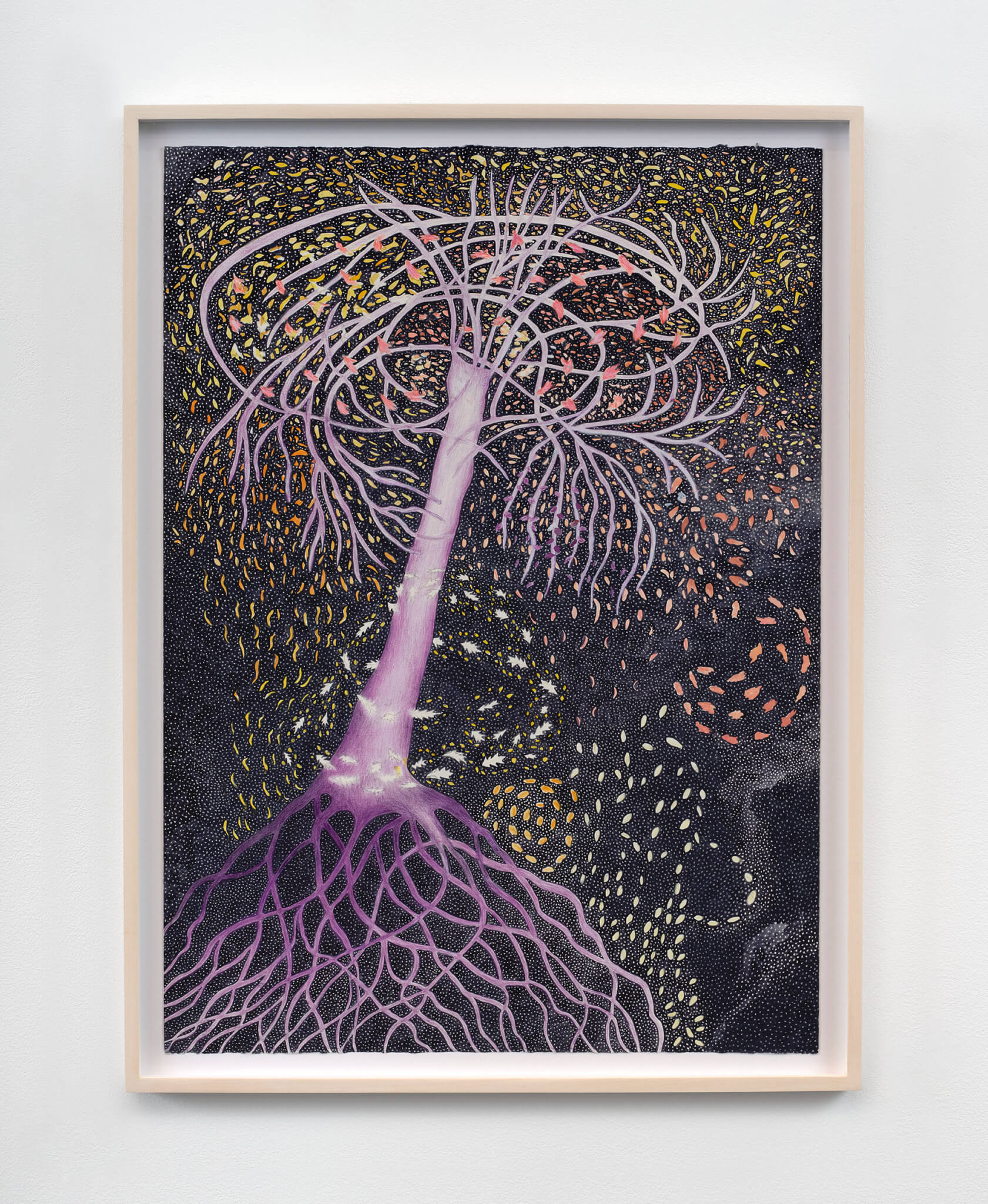 Shapiro, Purple Tree in Wind (Rooted Tree), 2021 (ALS 21.004) 1